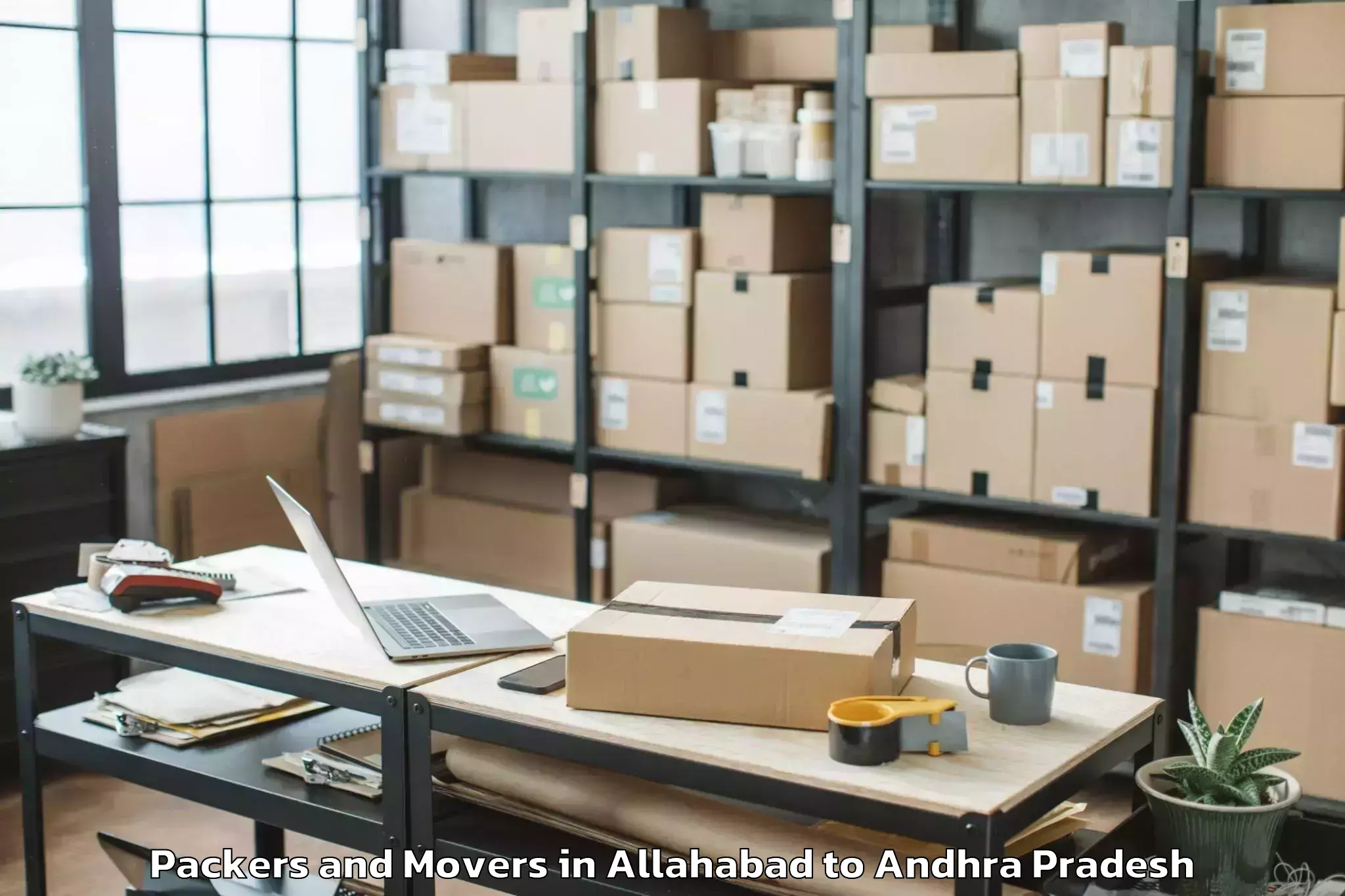 Book Allahabad to Pellakur Packers And Movers Online